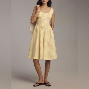 Maeve Sleeveless Cotton Square-Neck Romper